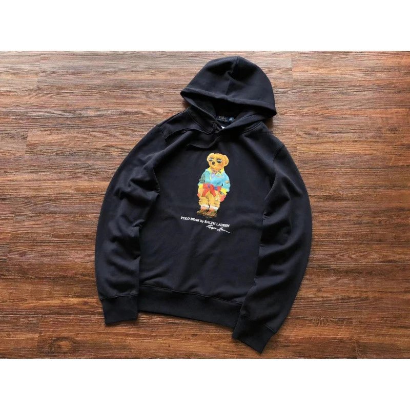 Ralph Lauren Hoodies & Sweatshirts Polo Bear Graphic Pullover Hoodie — L040 Blue