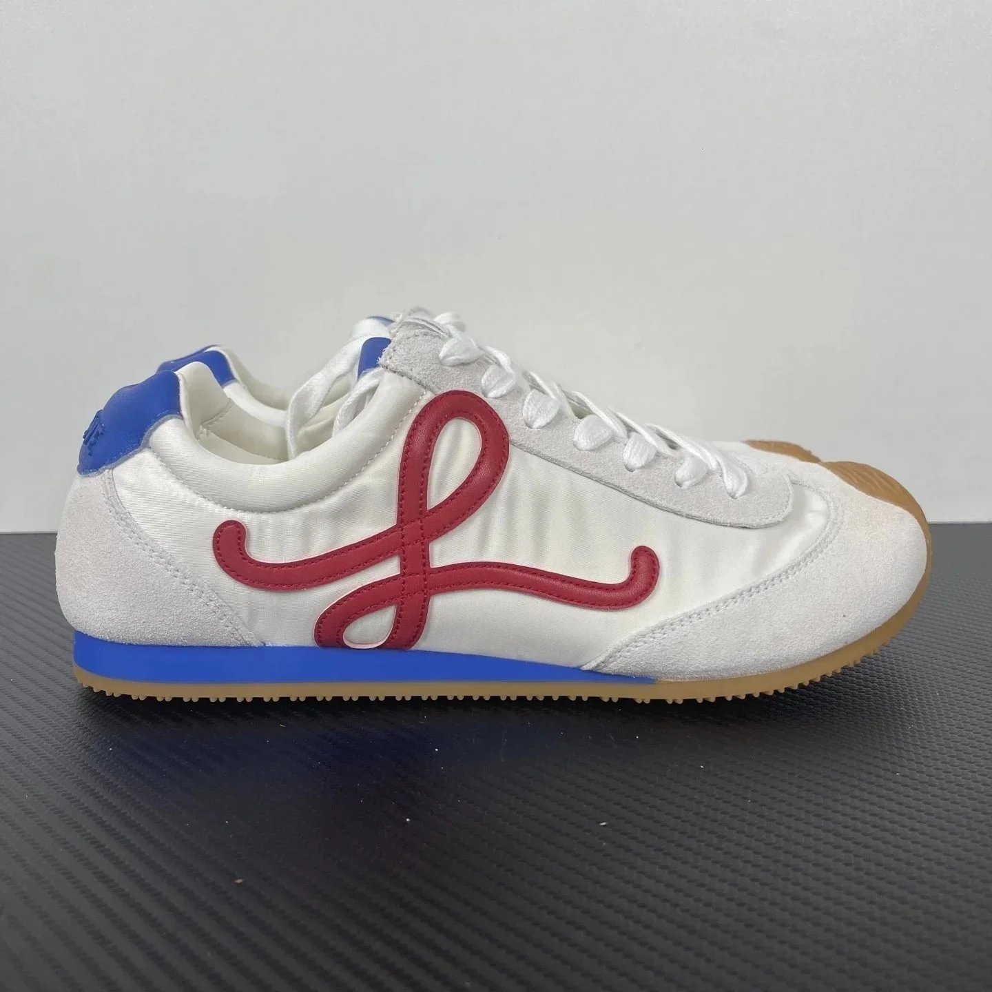 Loewe Paula's Ibiza Pink Suede Nylon Sneakers