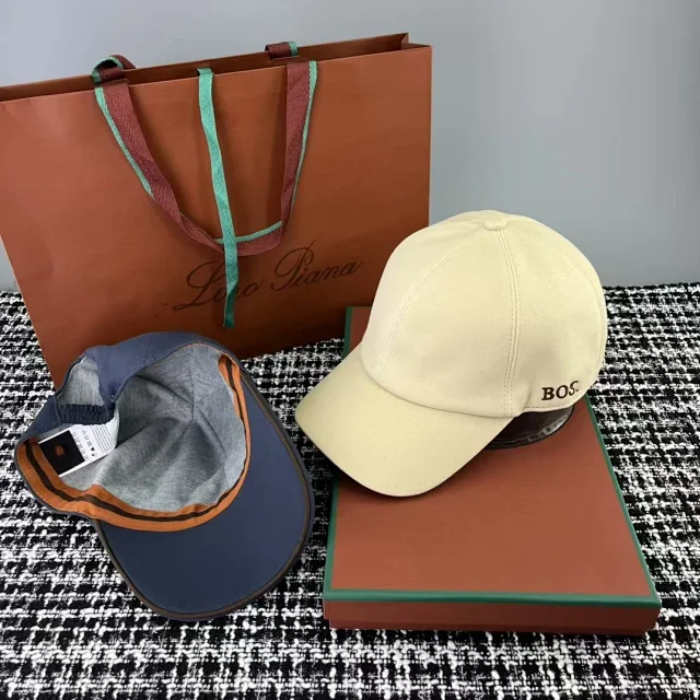 BOSS Hats Six-Panel Baseball Cap with Side Wordmark product detail image 7