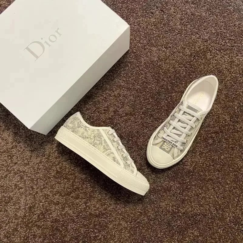 Dior Sneakers Walk'n'Dior low-top platform — joui print gray