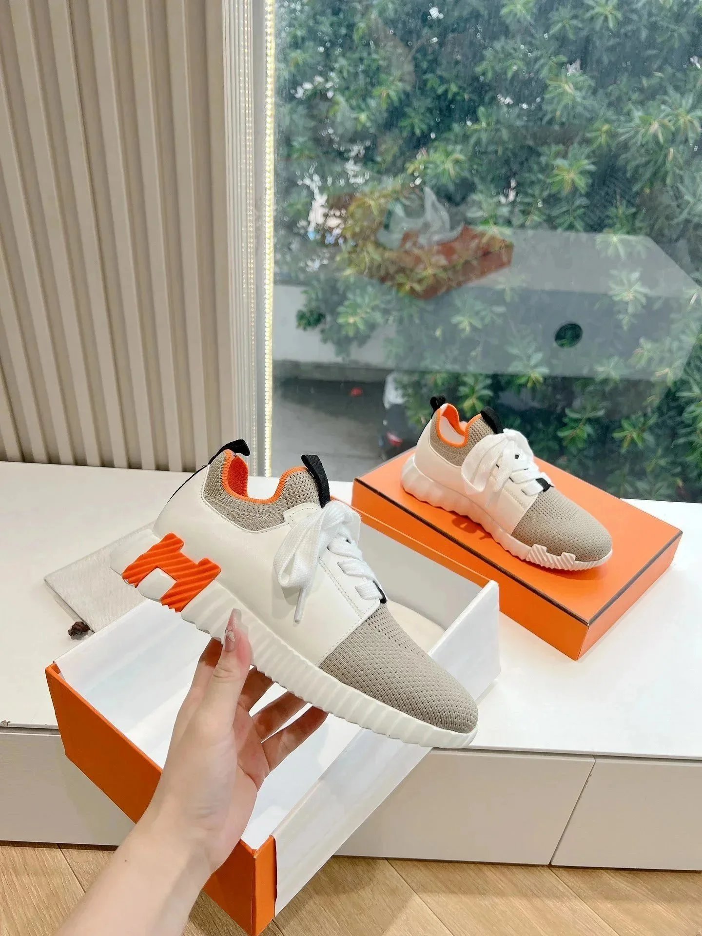 Hermès Sneakers Bouncing knit high-top — Figure 17