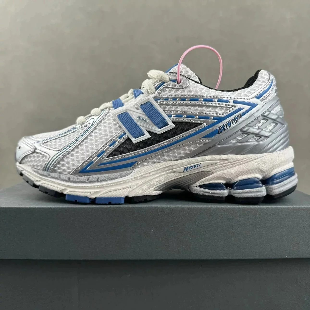 New Balance 1906R Silver Blue Mesh Running Sneakers