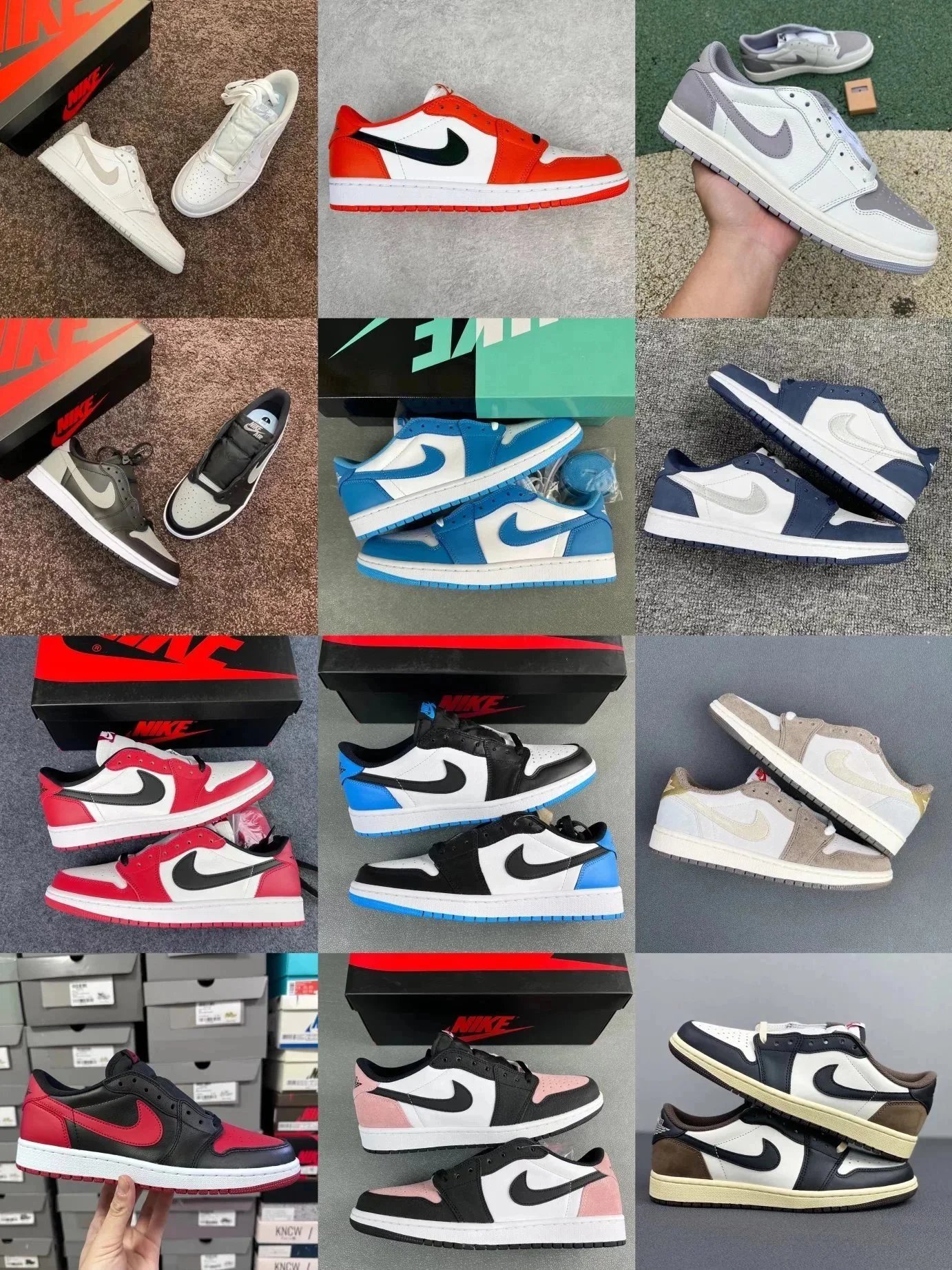 Nike Air Jordan 1 Various Colors Classic Low Sneakers