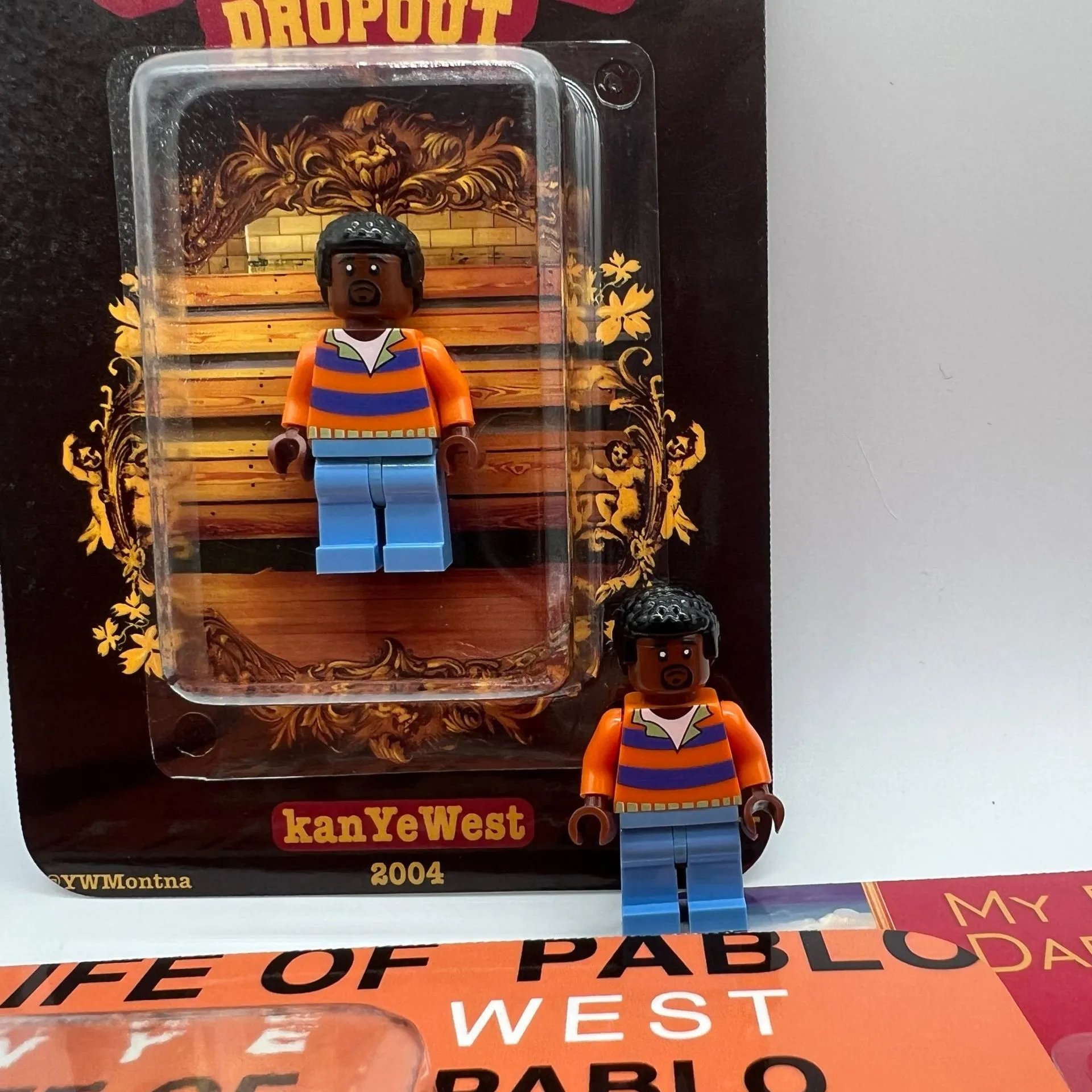 Kanye West Graduation Bear Collectible Card Black Vintage Style