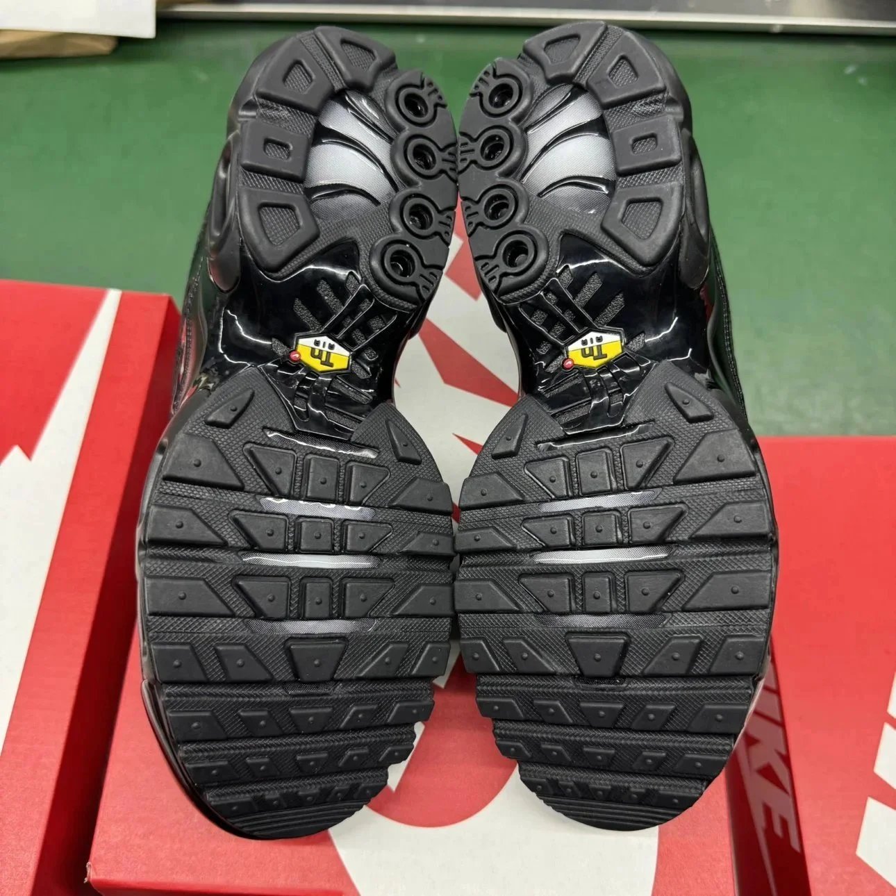 Nike Air Max Plus Black Reflective Mesh Sneakers