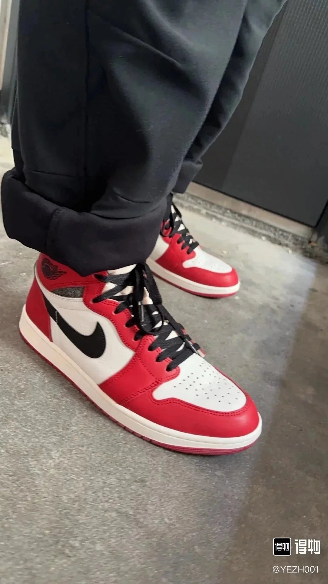 Nike Air Jordan 1 Red White Black High Top Sneakers