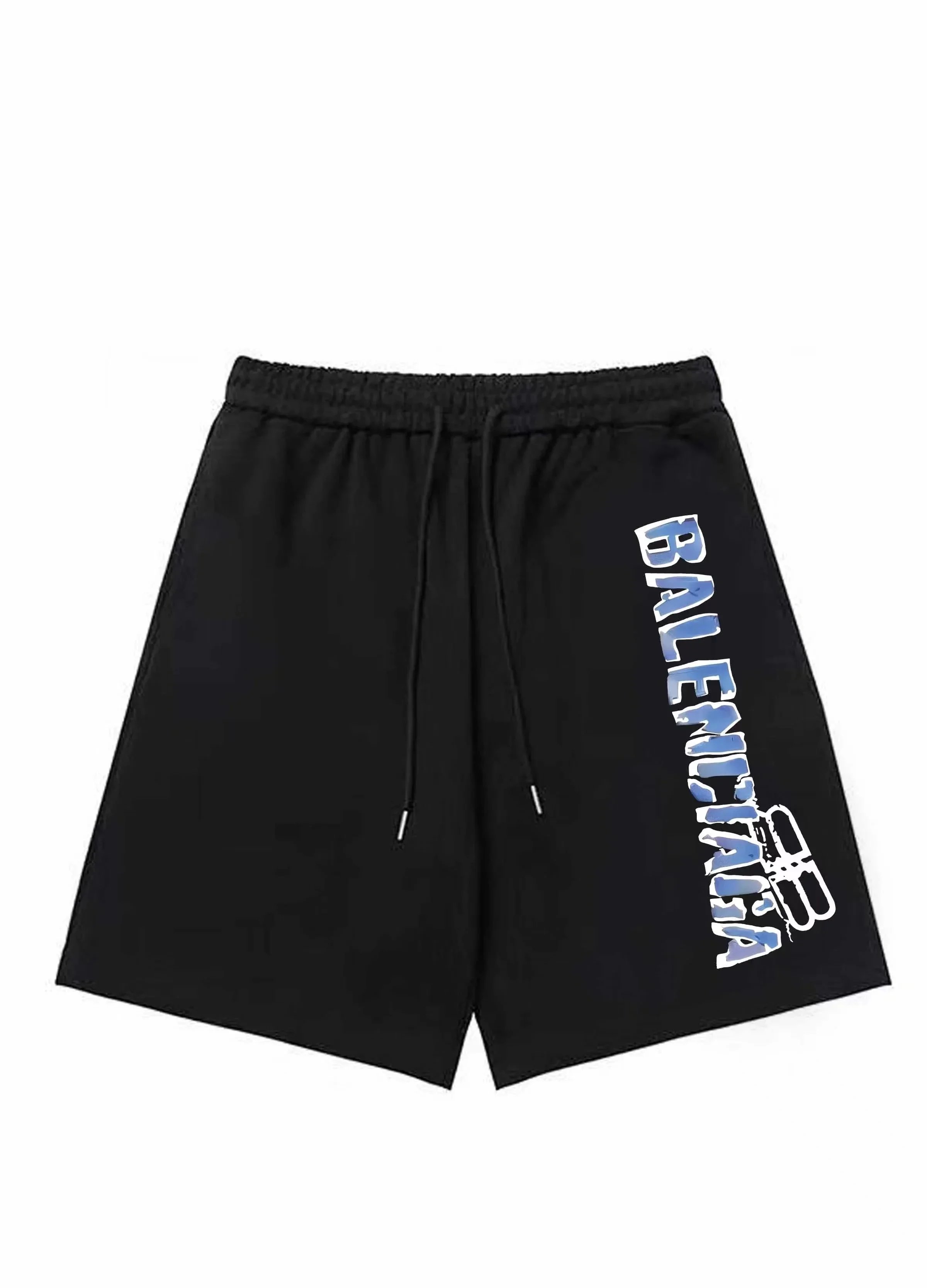 Balenciaga Shorts Elastic-Waist Drawstring Logo-Print — 24