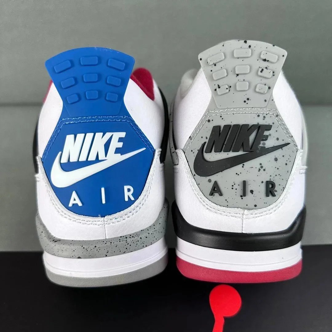 Air Jordan 4 Black Red Cement Grey White Blue Green Purple Yellow Olive