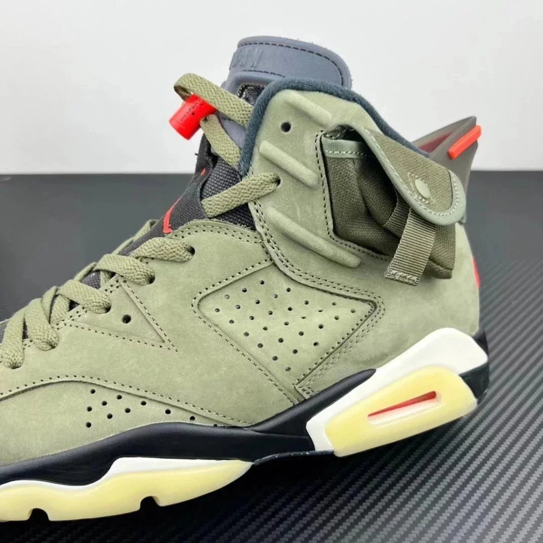 Nike Air Jordan 6 Olive Green Tactical Sneakers