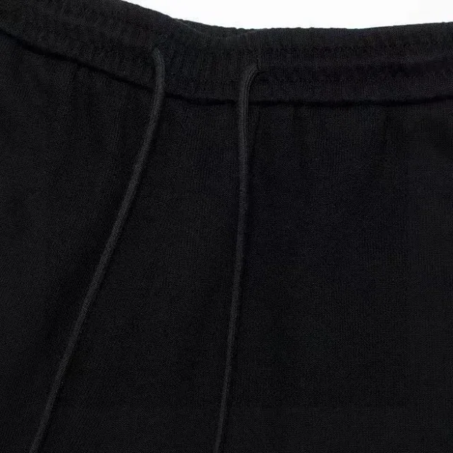 Balenciaga Shorts Elastic-Waist Drawstring Logo-Print product detail image 6