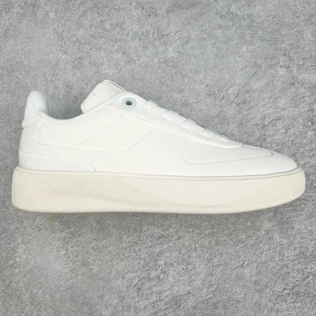 White Leather Platform Sneakers