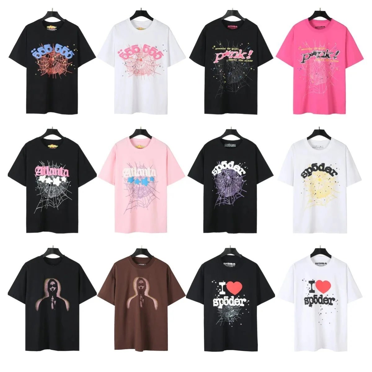 Spoder Graphic Print Multicolor Streetwear T-Shirt