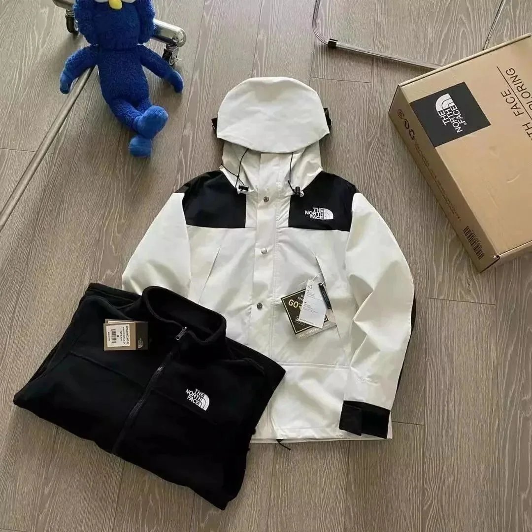 The North Face Mountain Light Pink Black Colorblock Outdoor Jacket