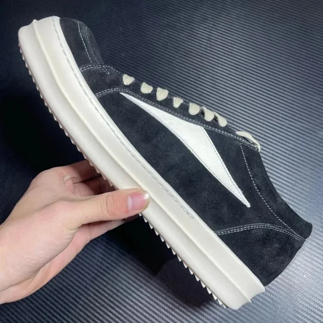 Unbranded Sneakers Low-Top Suede with Contrast Side Panel product detail image 9