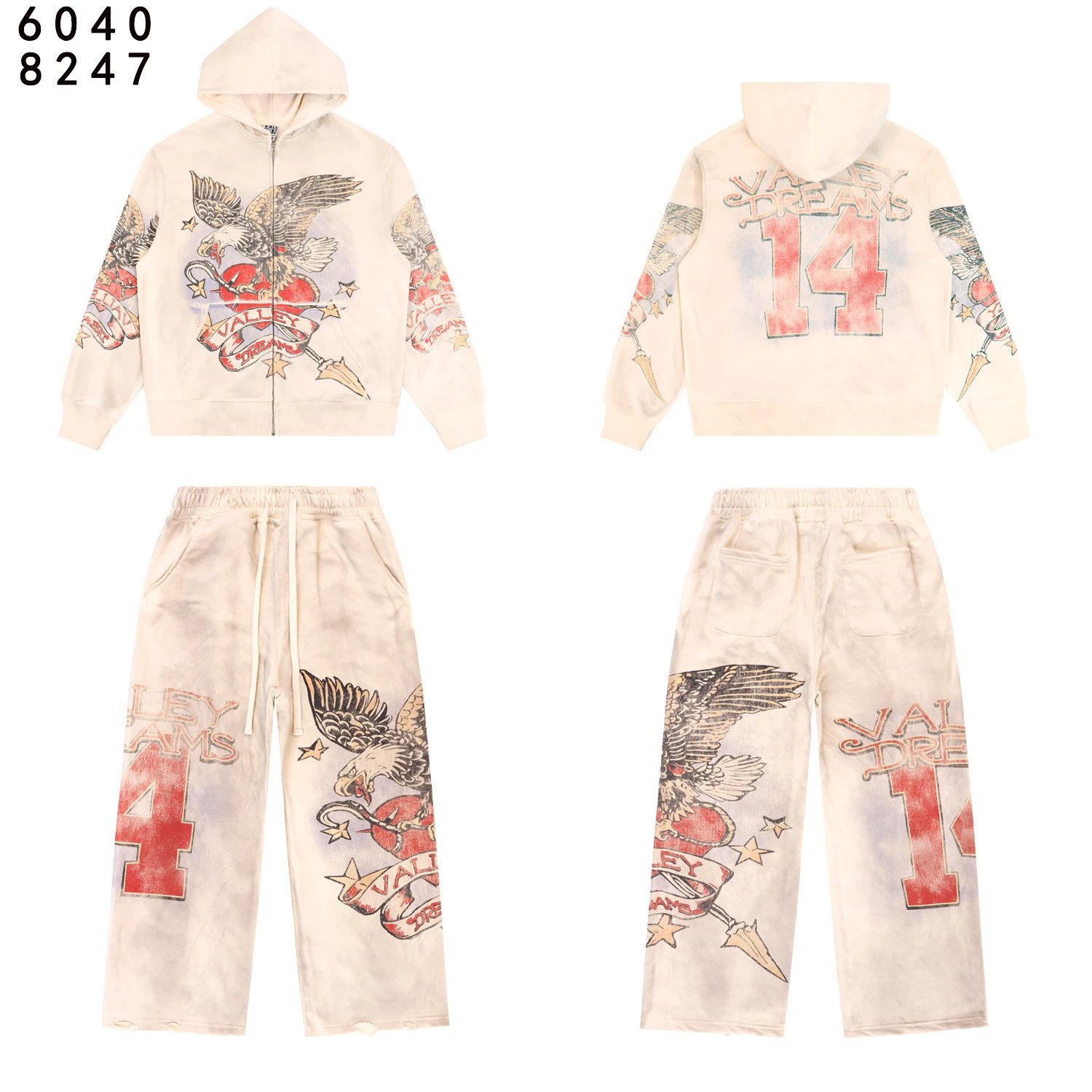 Valley Dreams Eagle Graphic Zip Hoodie and Sweatpants image 3