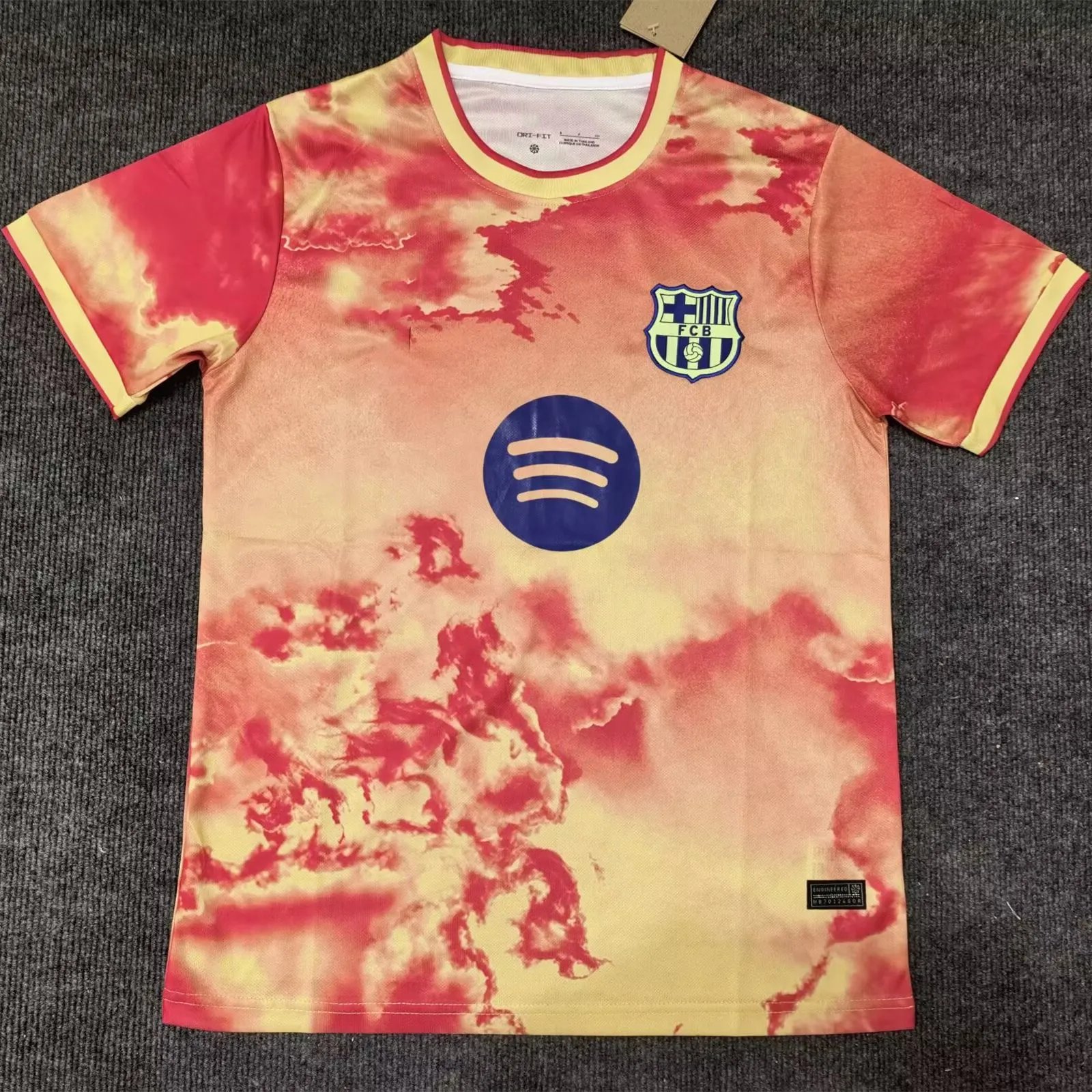 FC Barcelona Football Jerseys Short-Sleeve Jersey — 2526 Barcelona Orange-Red