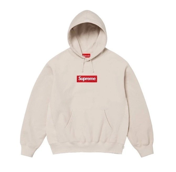 Supreme Hoodies & Sweatshirts Box Logo Pullover Hoodie — E586 apricot color