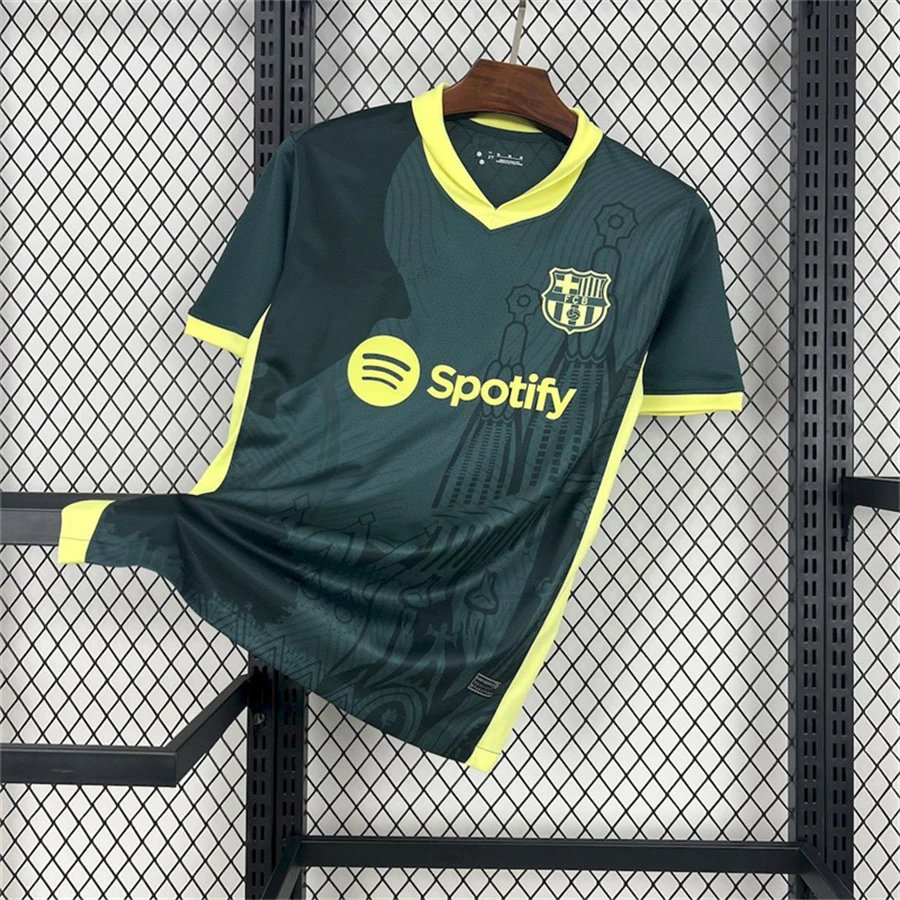 FC Barcelona Football Jerseys Assorted short-sleeve jersey designs — 2425 Barcelona Green Special Edition