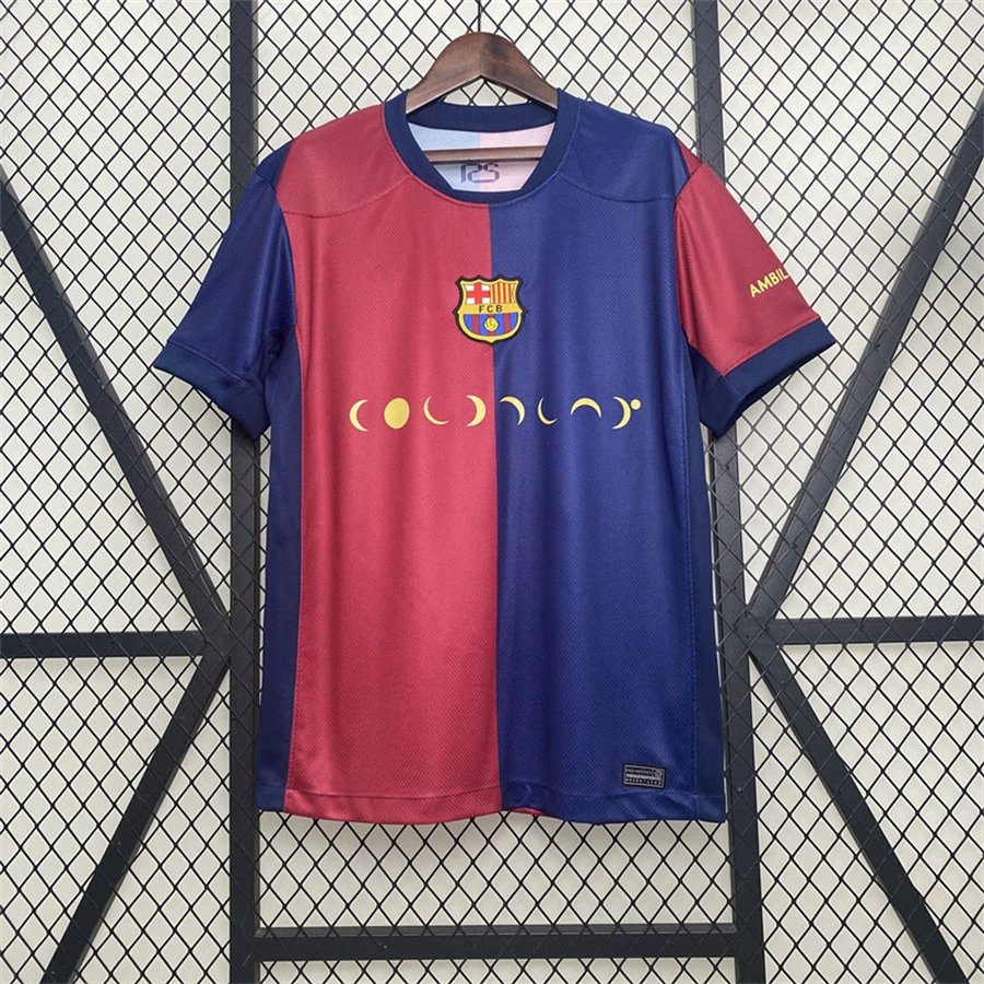 FC Barcelona Football Jerseys Assorted short-sleeve jersey designs — 2425 Barcelona home match moon advertisement