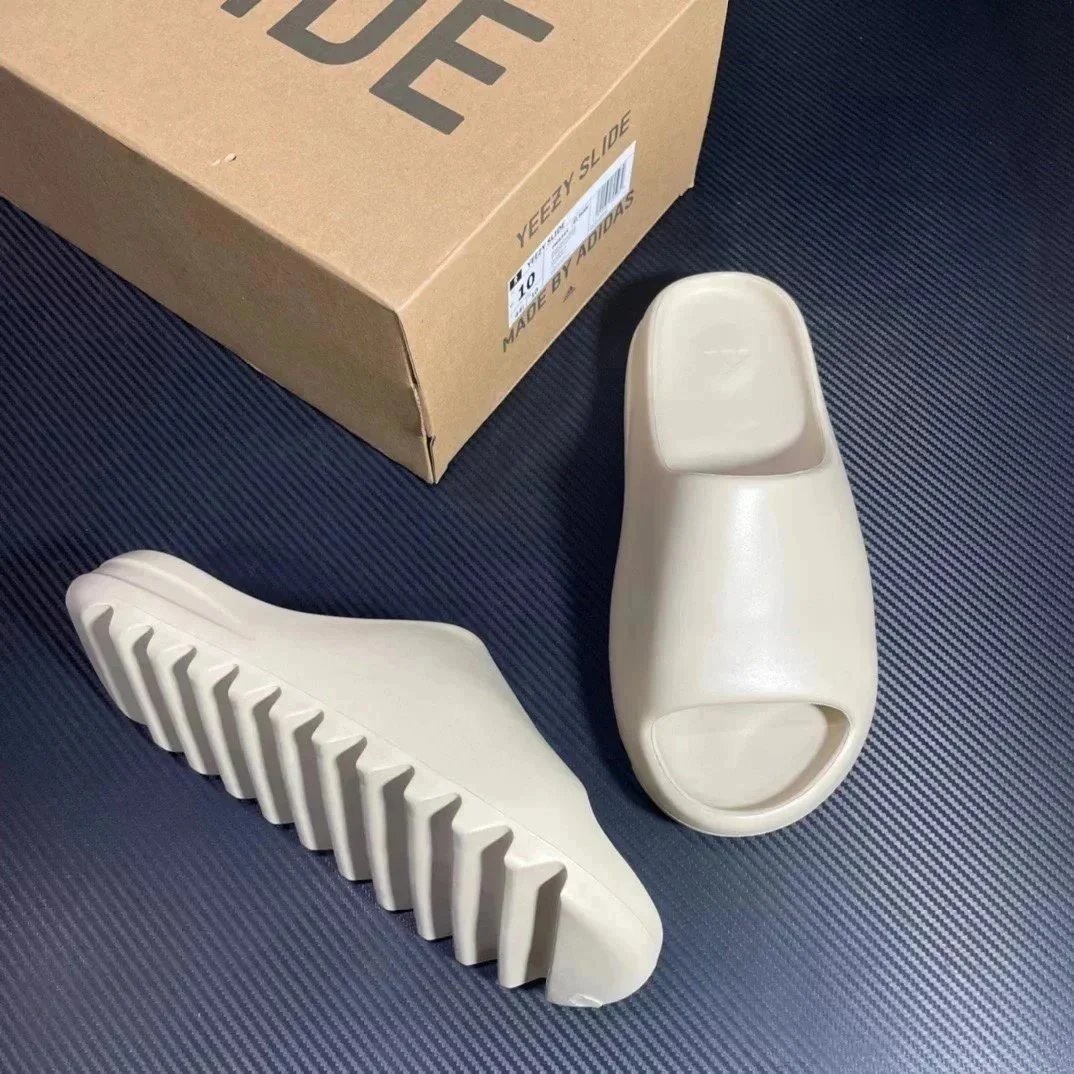 Adidas Yeezy Slide Beige Green White Casual Slides