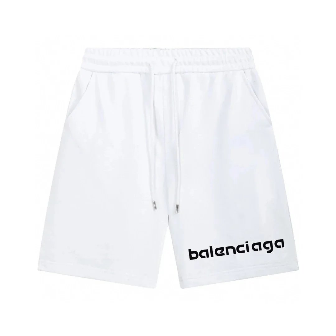 Balenciaga Shorts Elastic-Waist Drawstring Logo-Print image 9