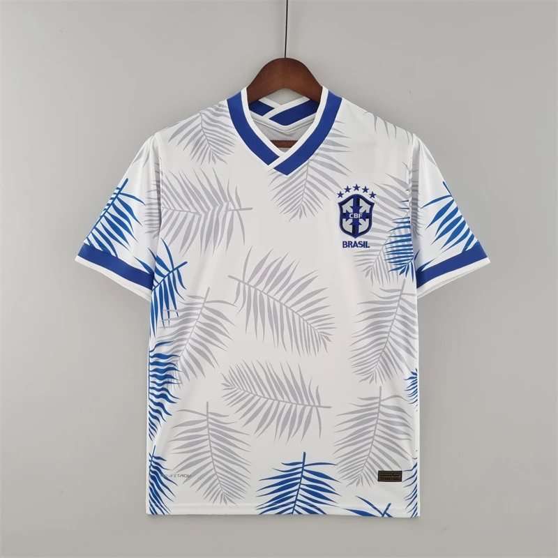 Unbranded Football Jerseys National Team Graphic Jersey — 2223 Brazil Feather Special Edition White