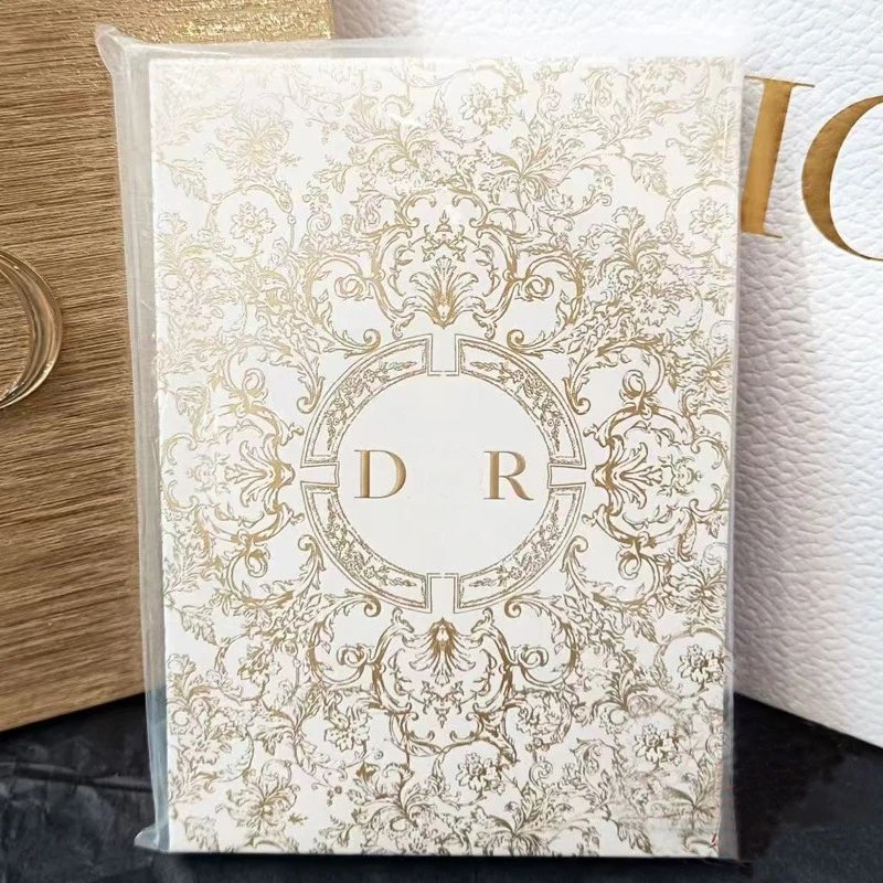 Dior Booklet White Gold Baroque Pattern Luxury Packaging