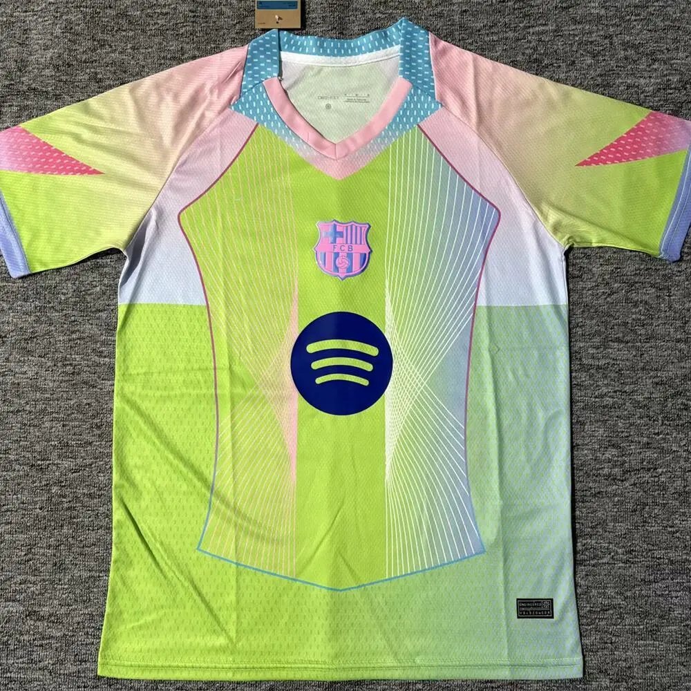 Unbranded Football Jerseys Club team designs — 2526 Barcelona Fluorescent Special Edition T-shirt