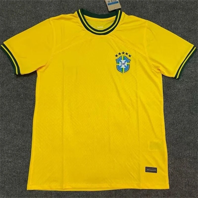 CBF Football Jerseys Brazil graphic jersey — 2223 Brazil Yellow Special Edition