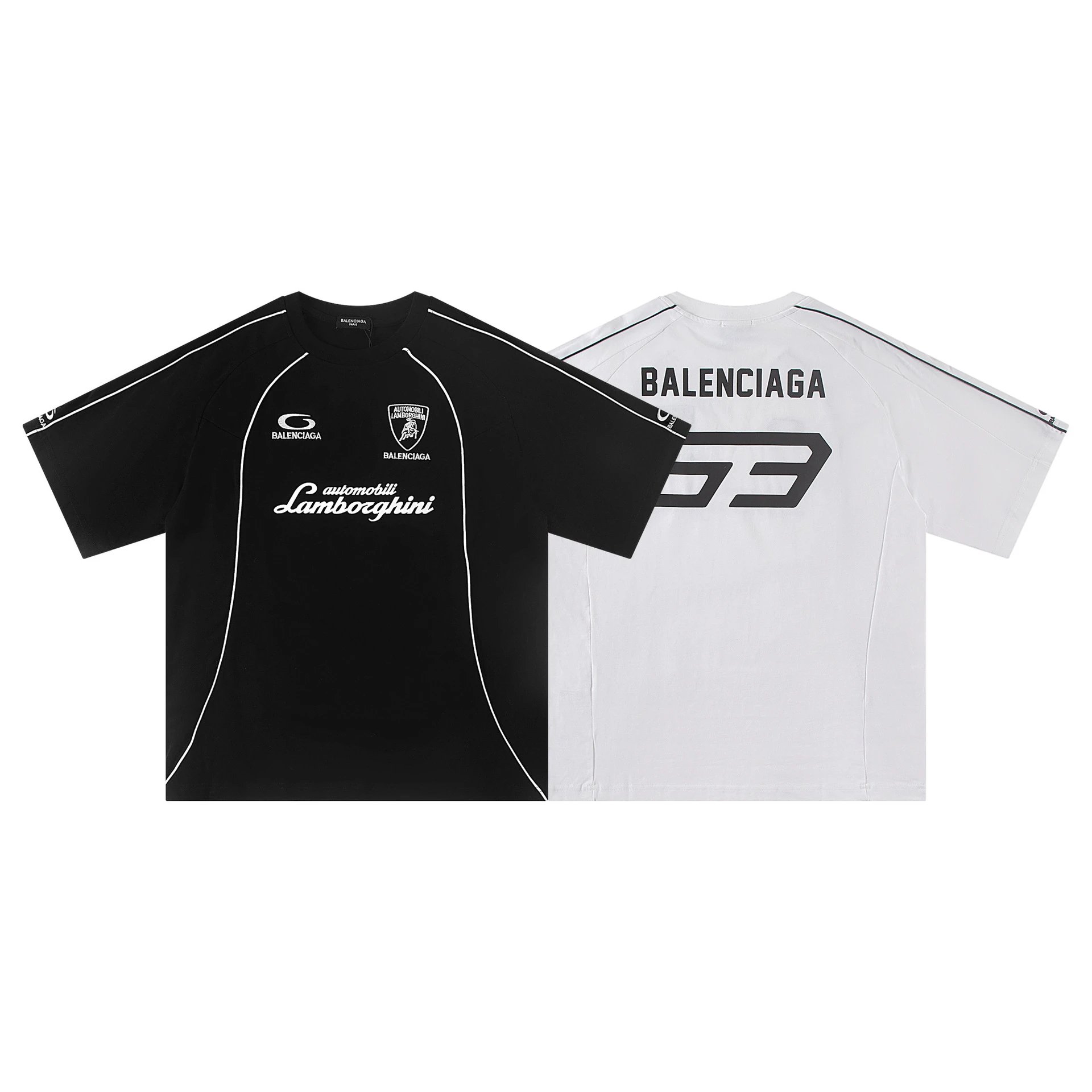Balenciaga Logo 63 Black Sporty T-Shirt