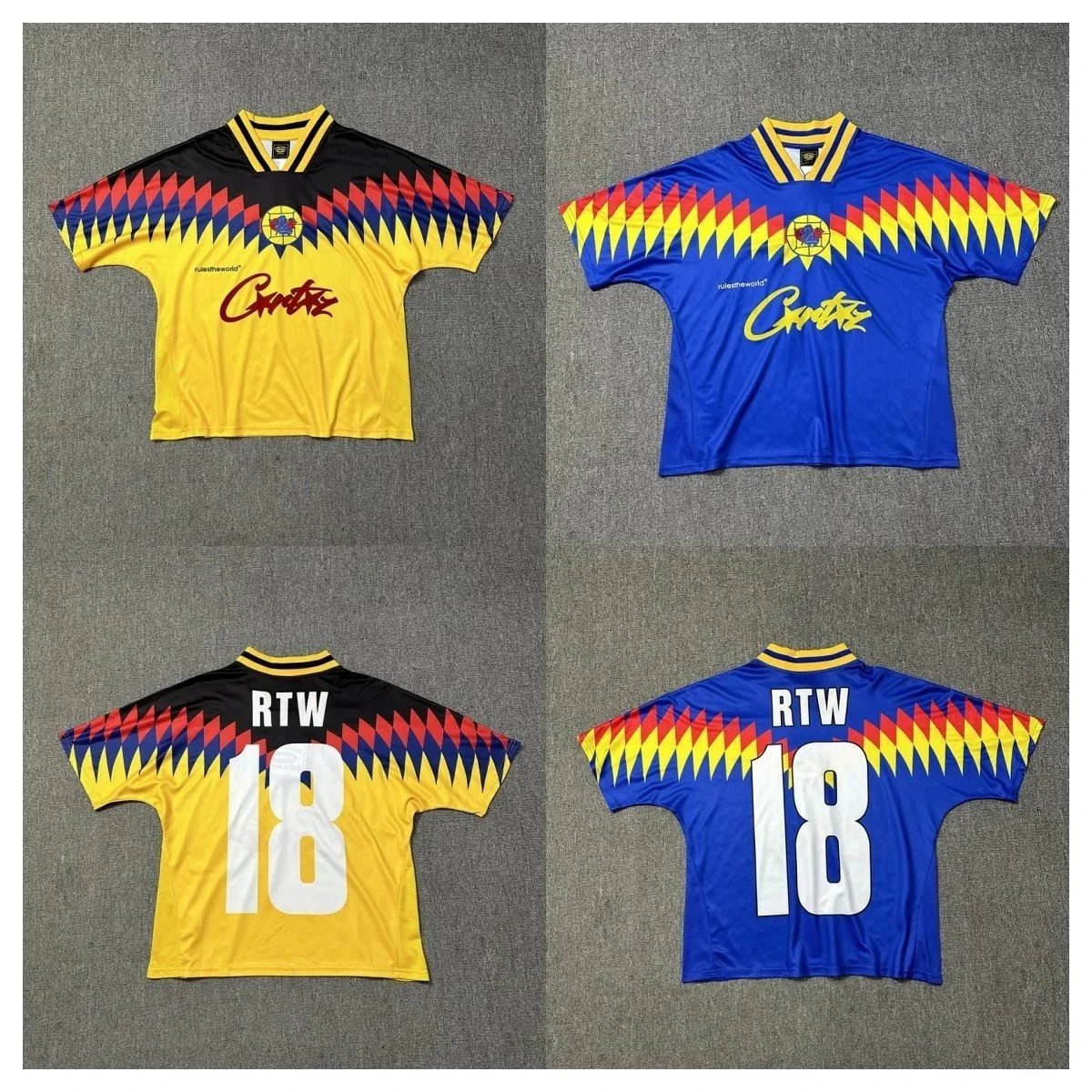 Cruz Azul 1996 Yellow Blue Retro Soccer Jersey