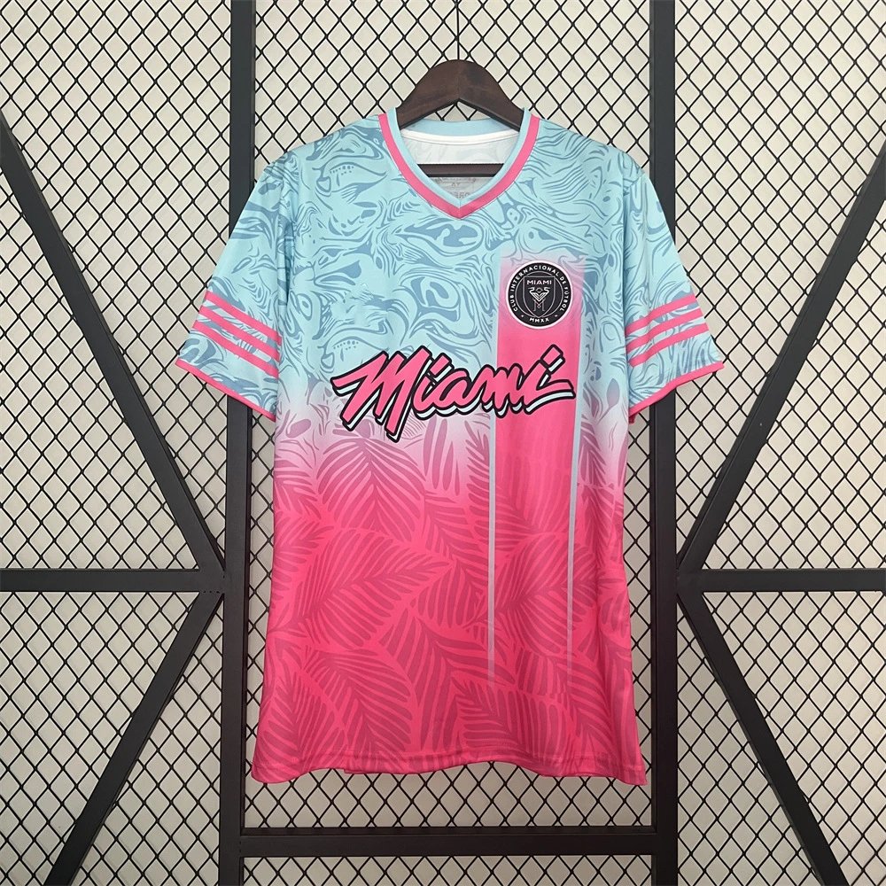 Inter Miami CF Football Jerseys Short-Sleeve Jersey — 2425 Miami Green Pink