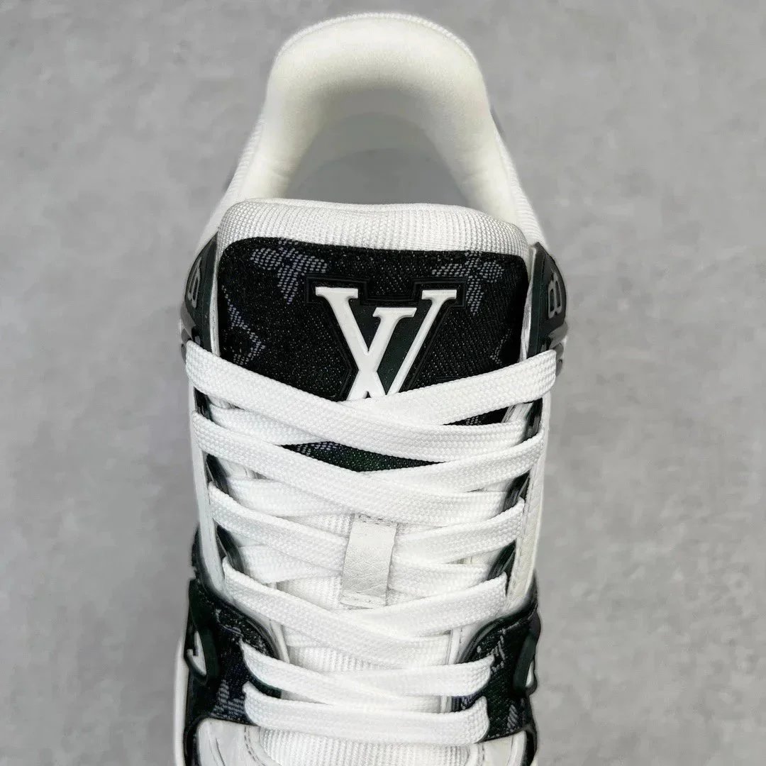 Louis Vuitton Trainer Black White Monogram Sneakers