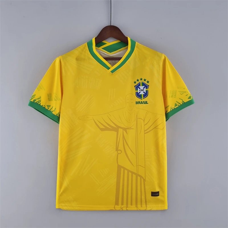 Unbranded Football Jerseys National Team Graphic Jersey — 2223 Brazil Special Edition Yellow