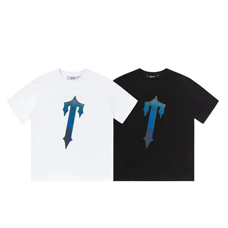 Travis Scott Cactus Jack Blue Gradient Logo T-Shirt