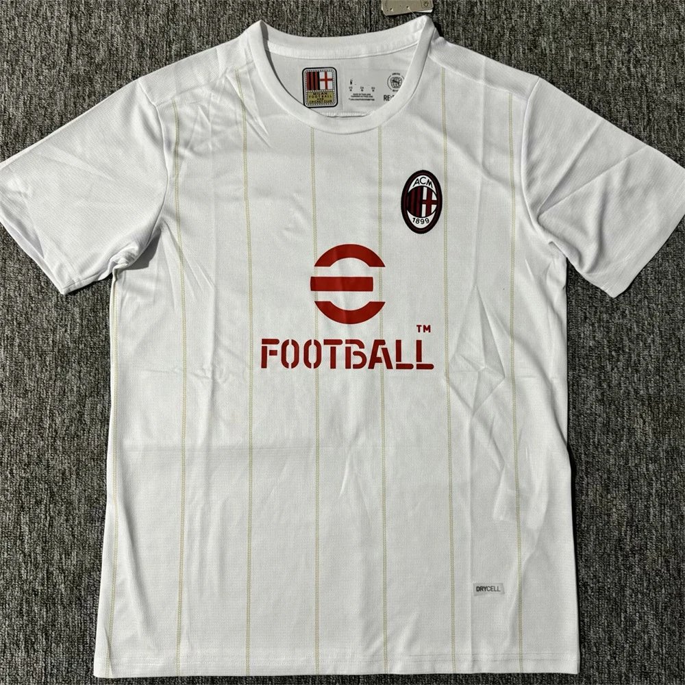 Liverpool Football Jerseys Short-Sleeve Jersey — 2526 AC Milan white training suit