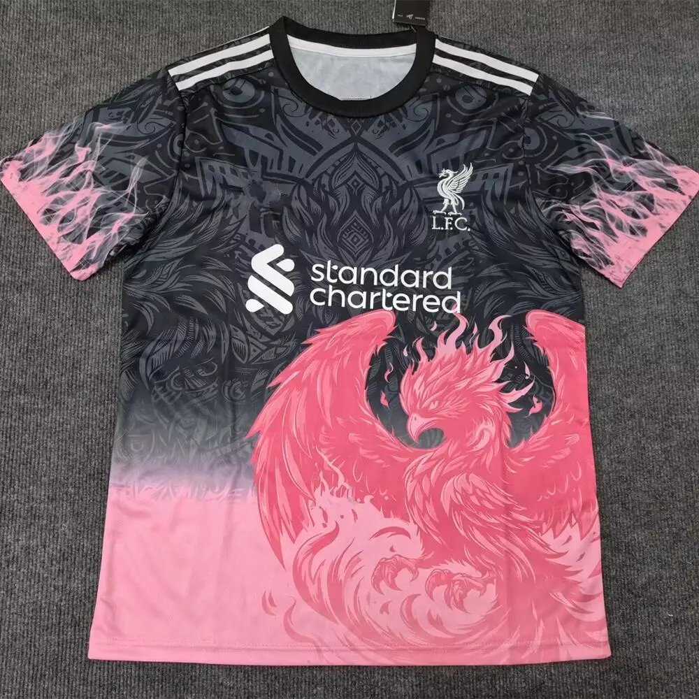 Chelsea Football Jerseys 120 Years Anniversary Jersey — 2526 Liverpool Black Pink Phoenix