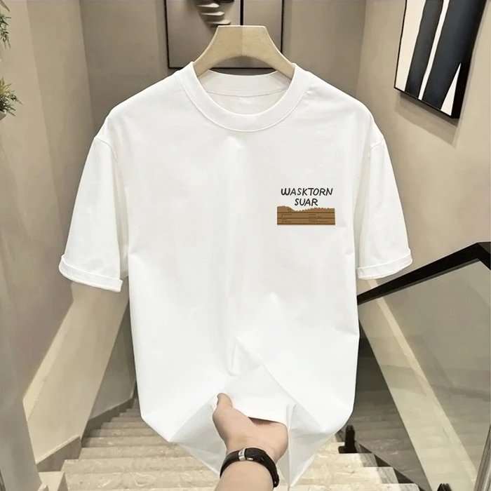 Wasktorn Suar White Graphic Print Oversized T-Shirt