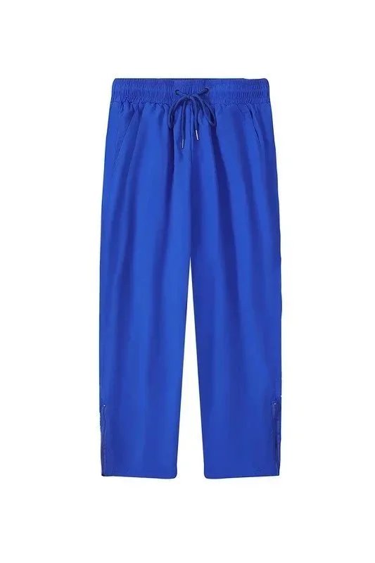 Sportswear Track Pants Black Red and Blue White Embroidered Arrow Design