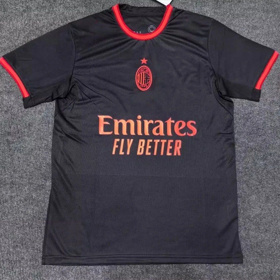 AC Milan Football Jerseys Short-sleeve jersey with crest — 2526 AC Special Edition Black