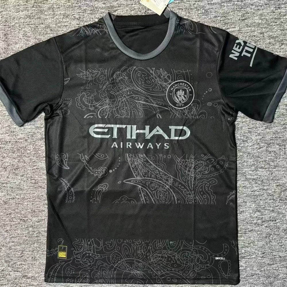 Manchester City Football Jerseys Short-Sleeve Jersey — 24/25 Manchester City Year of the Dragon Edition Black