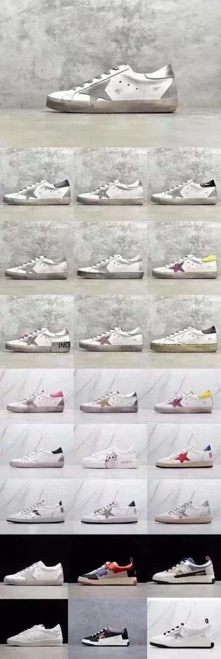 Golden Goose Superstar White Distressed Sneakers