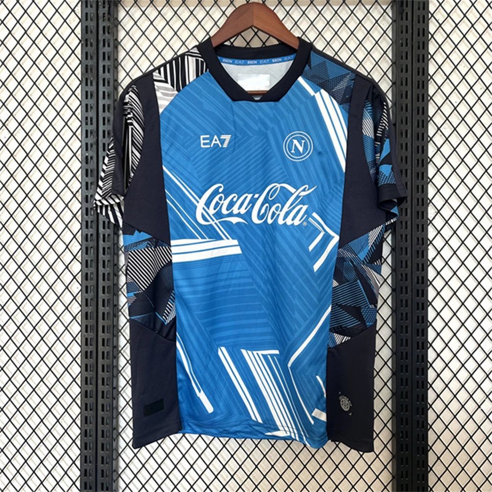 EA7 Football Jerseys SSC Napoli Jersey — 2425 Naples pre-match service
