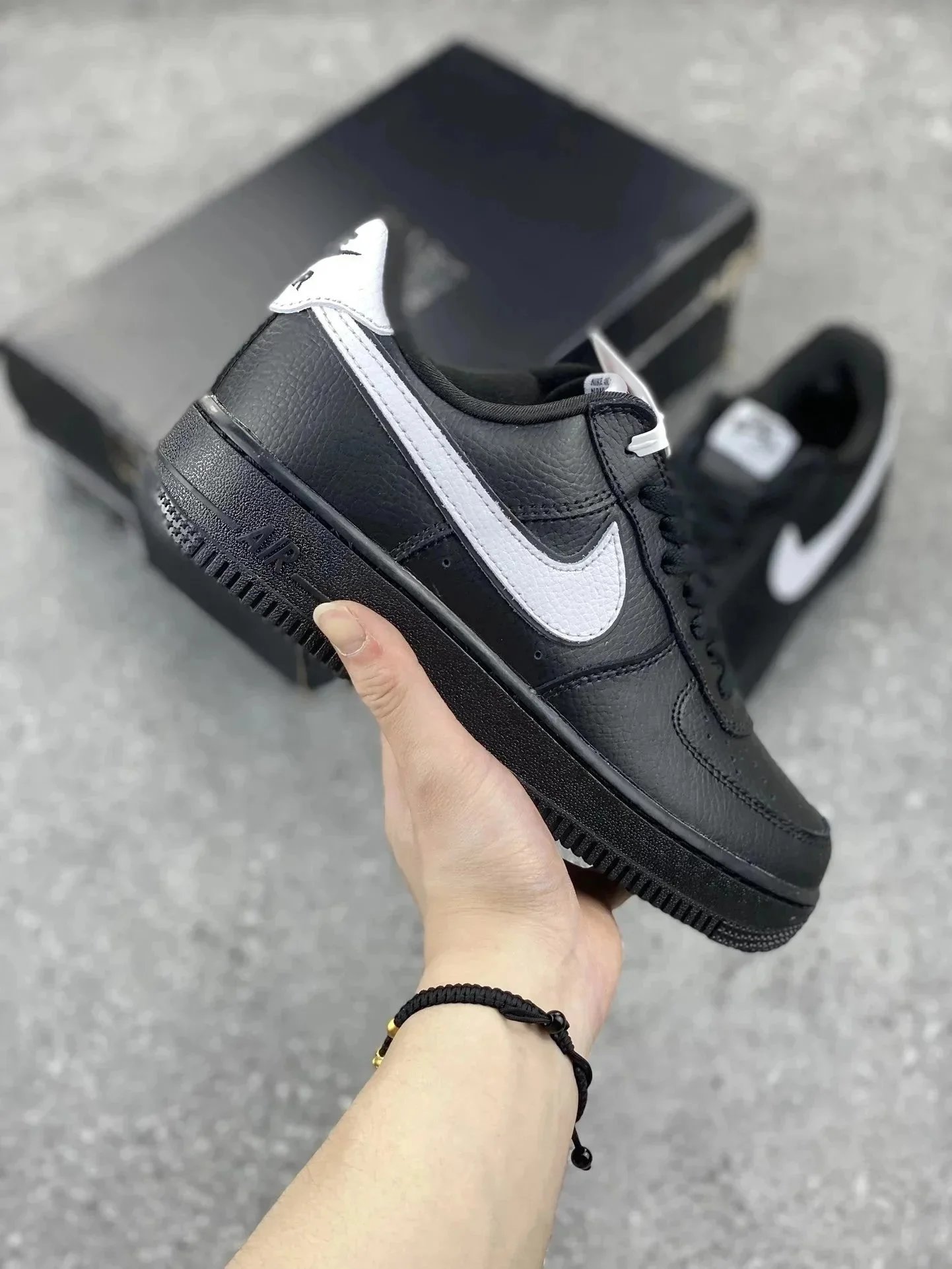 Nike Air Force 1 White Black Classic Sneakers