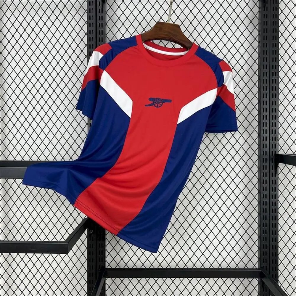 Arsenal Football Jerseys Short-sleeve jersey — 2425 Arsenal Retro Red Blue