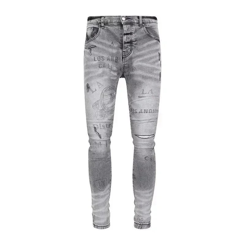 IRI Distressed Denim Jeans Assorted Colors Ripped Streetwear