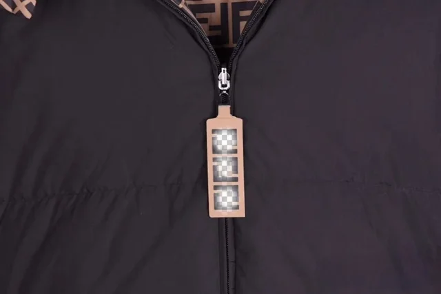 Unbranded Down Jackets Puffer Jacket with Patterned Trim product detail image 9