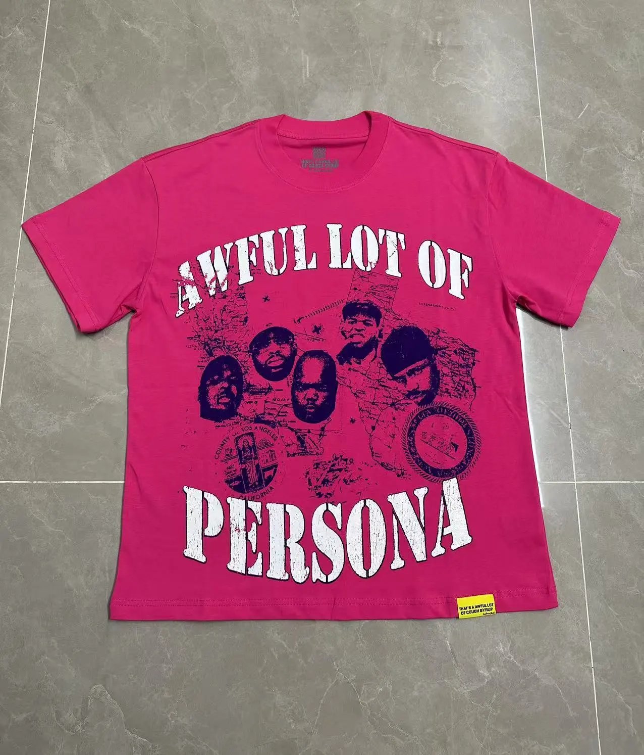 Unbranded T-Shirts Graphic Print Crew Neck — TS28-rose red