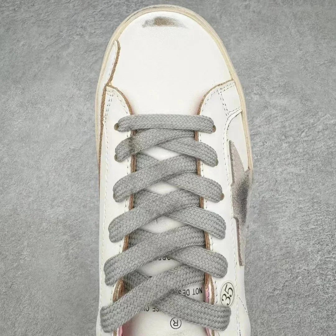 Golden Goose Superstar White Glitter Star Casual Sneakers