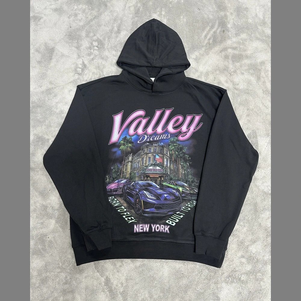 Unbranded Hoodies & Sweatshirts Graphic-print pullover hoodie — VA 06 Black